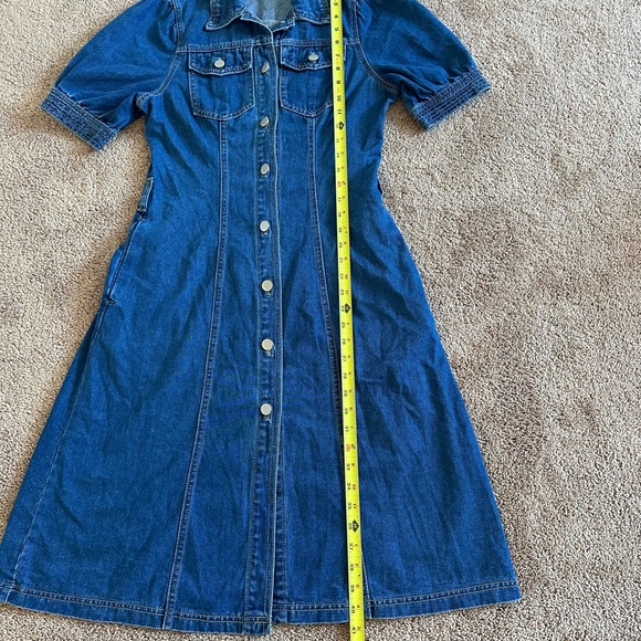 Dazy Denim Button-Up Front Dress - Size Medium - Picture 7 of 9